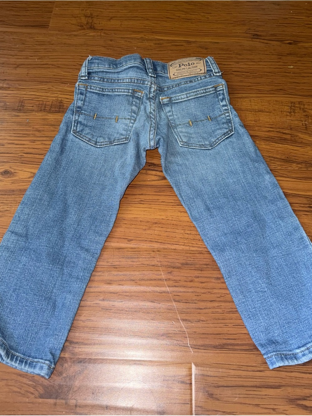Ralph Lauren Polo vintage Toddler Blue Denim Jeans with Logo Tag Size 2T